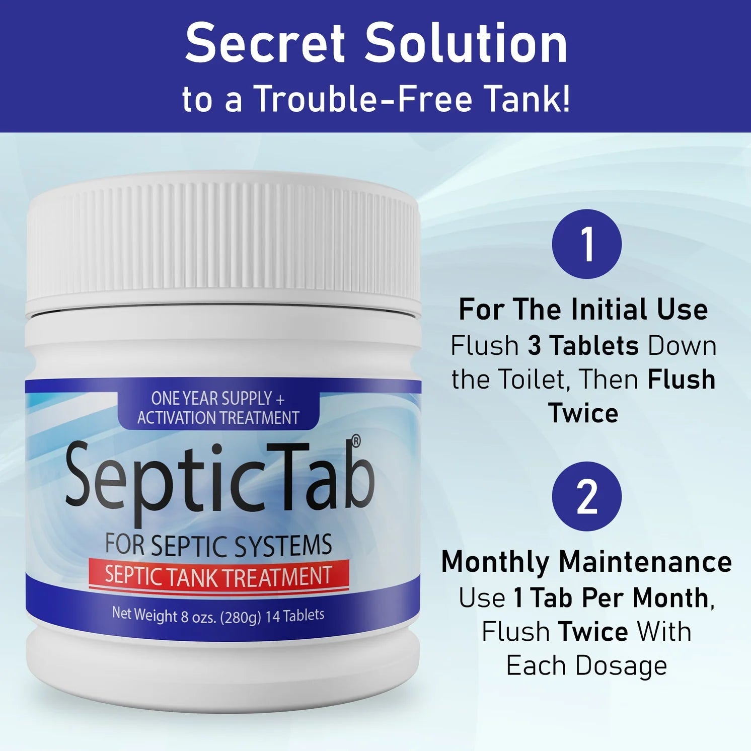 Septic Safe Septic Tank Treatment Tablets - SepticTank.com